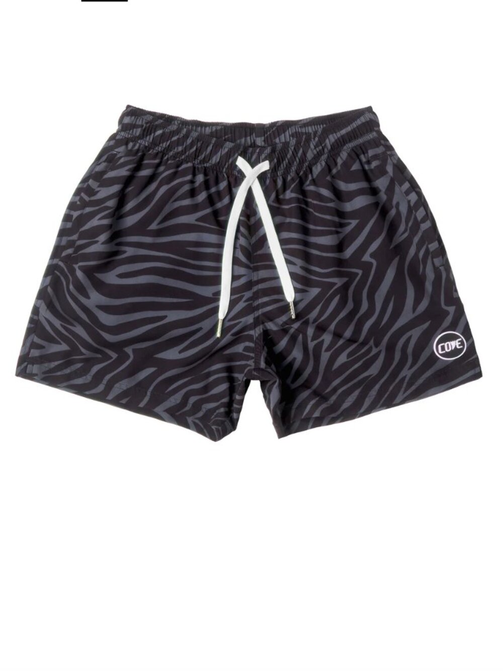 Cove Black Zebra Shorts, 30W, 5" Inseam, EUC